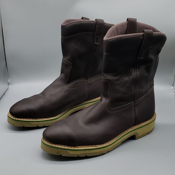 Men’s HyTest Brown Leather Boots (steel toe)